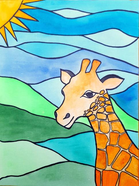 Mozaika Žirafa